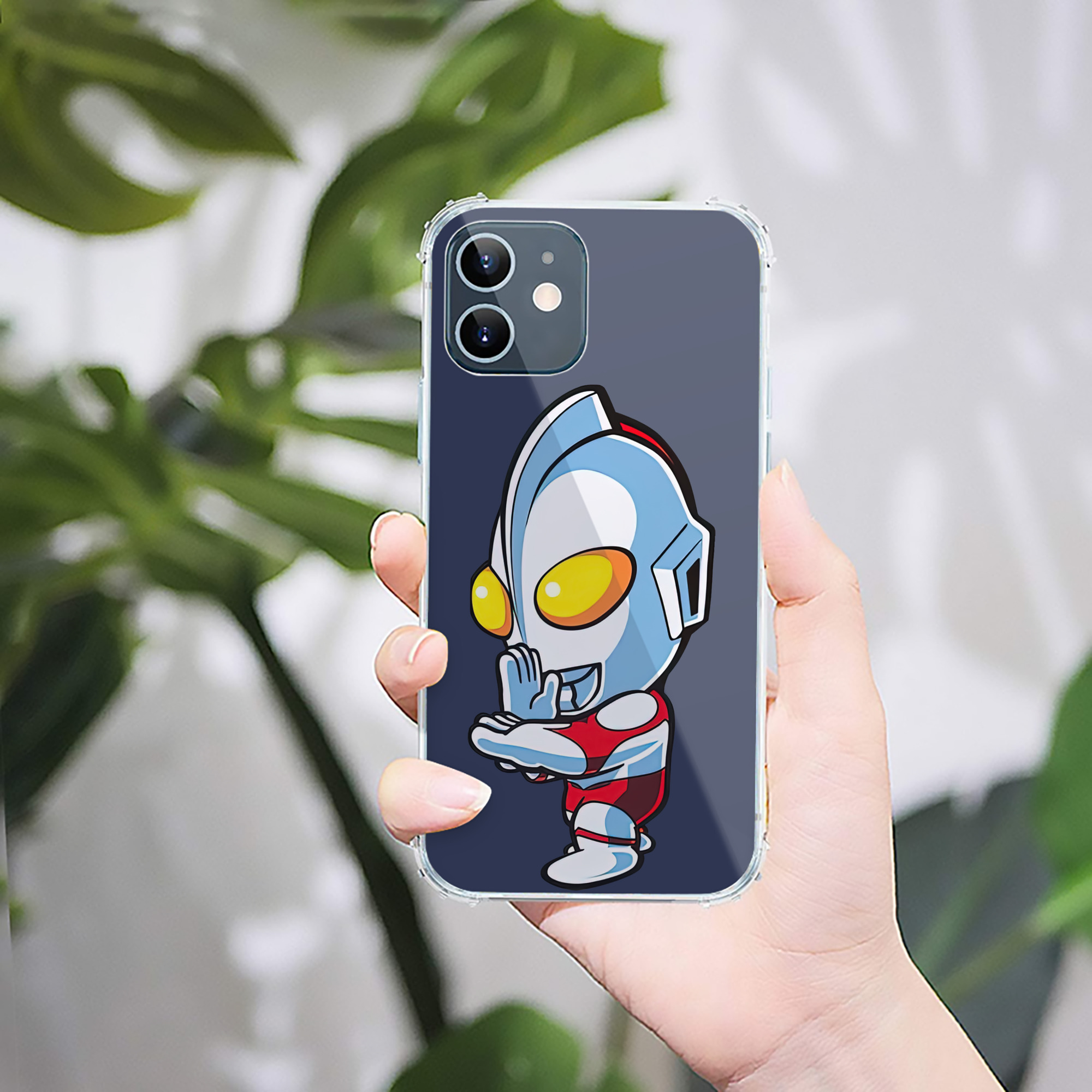 （画像用） ウルトラマン Ultraman 【iPhone 12シリーズ対応】透明スマホケース（クリアソフトケース）